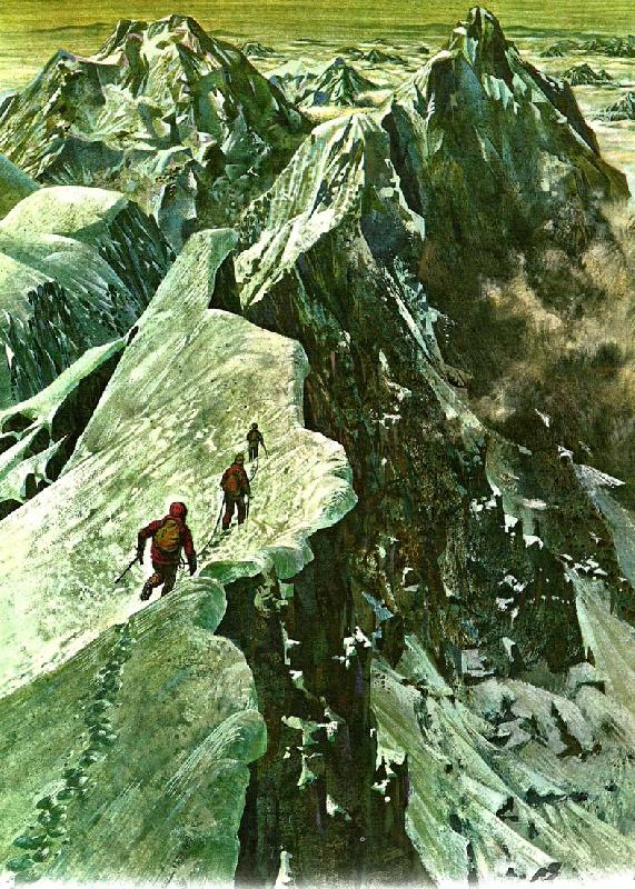unknow artist manga manniskor kan bergsklattring tyckas vara en egendomlig sysselsattning Spain oil painting art